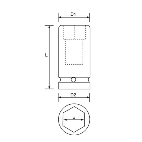 Impact Socket Deep schematic