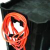 Plastic Service Cart - cable tidy