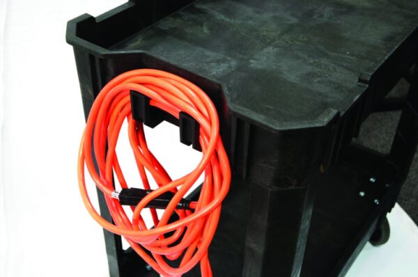 Plastic Service Cart - cable tidy