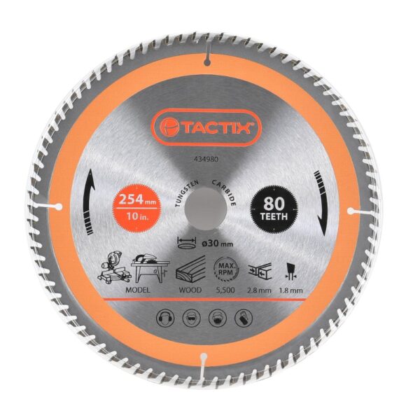 Circular Saw Blade for Wood 80 Tooth 255mm