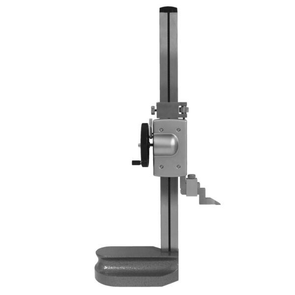 A robustly constructed ,solid single column, digital height gauge with side adjustment wheel 2