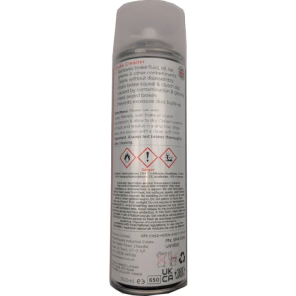 Emissco Brake Cleaner 500 ml & 5 L – Fast‑Evaporating Solvent Cleaner rear