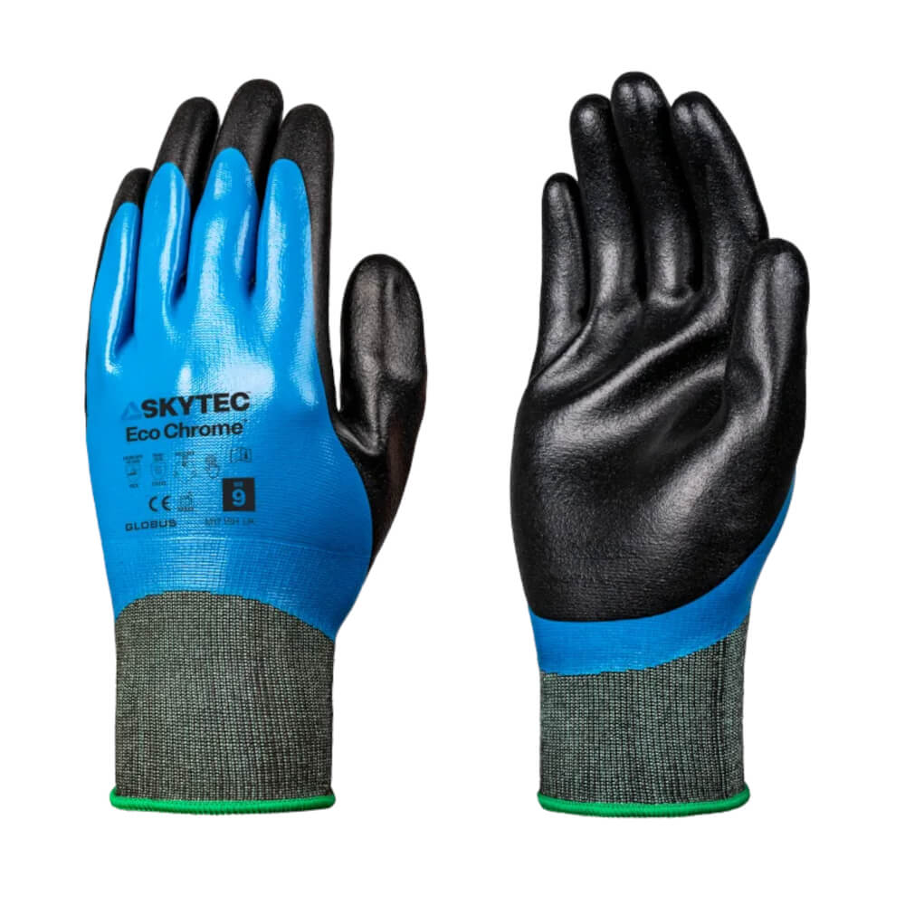 Eco Chrome – Fully Coated Nitrile Grip Gloves with Recycled Liner