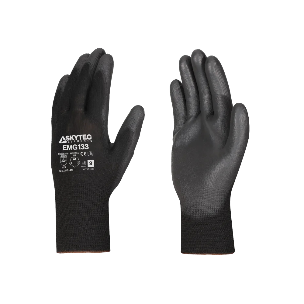 Multi-Purpose Polyester & Polyurethane Palm Coated Gloves –