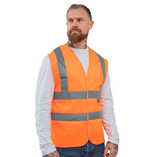 Hi-Vis Vest Orange Front