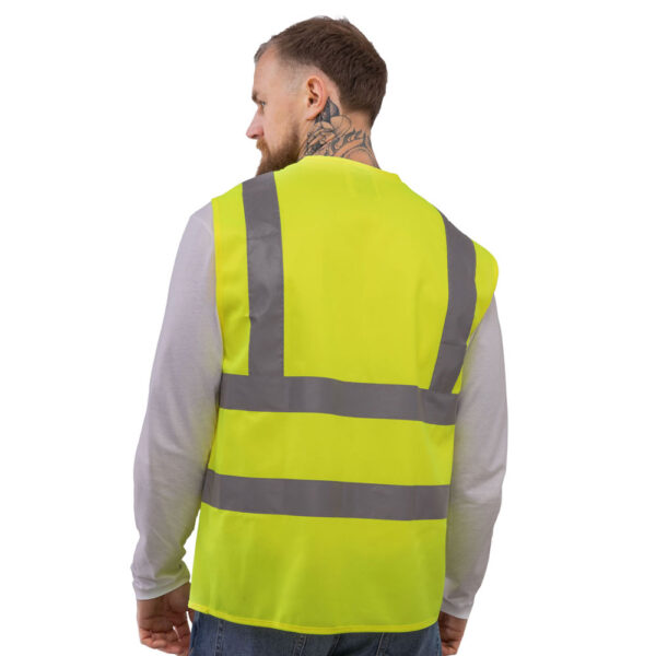 Hi-Vis Vest Yellow Back