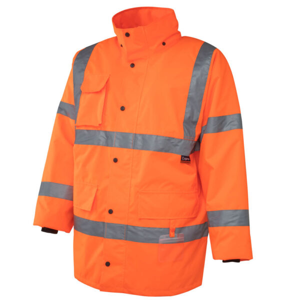 Hi-Vis Waterproof Contractors Jacket Orange