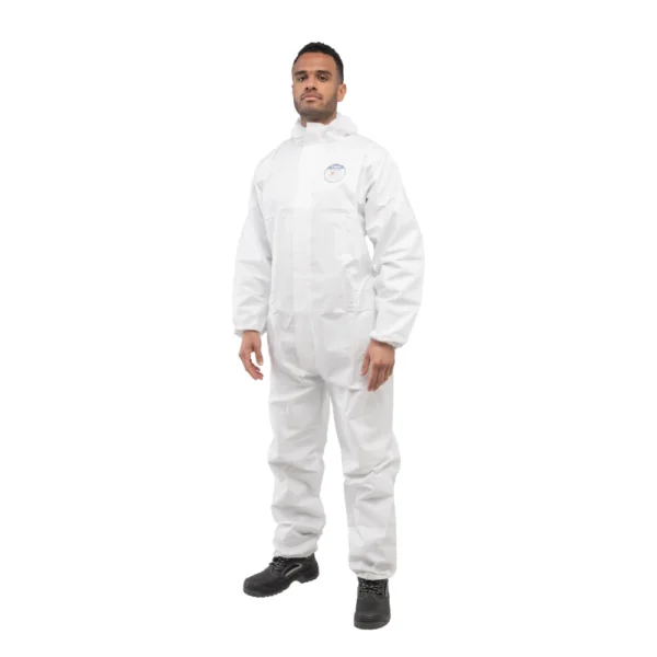 Disposable polypropylene Coverall White Type 5/6 general