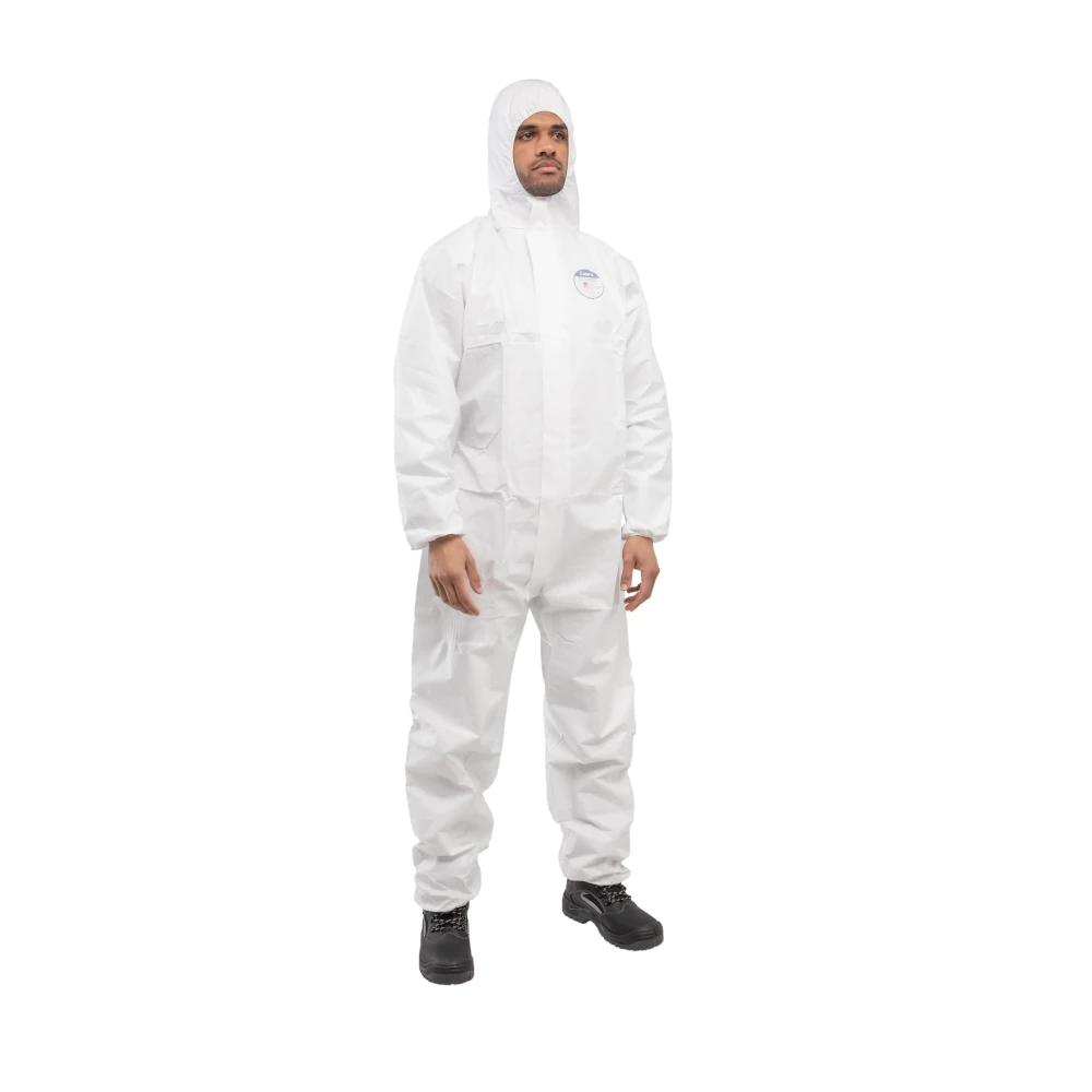 Disposable polypropylene Coverall White Type 5/6