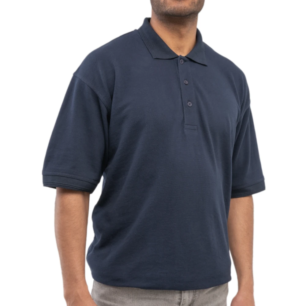 Navy Blue Polo Shirt 220gsm Poly Cotton