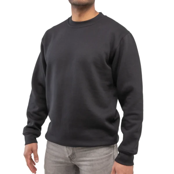Black Sweatshirt 300gsm Poly Cotton