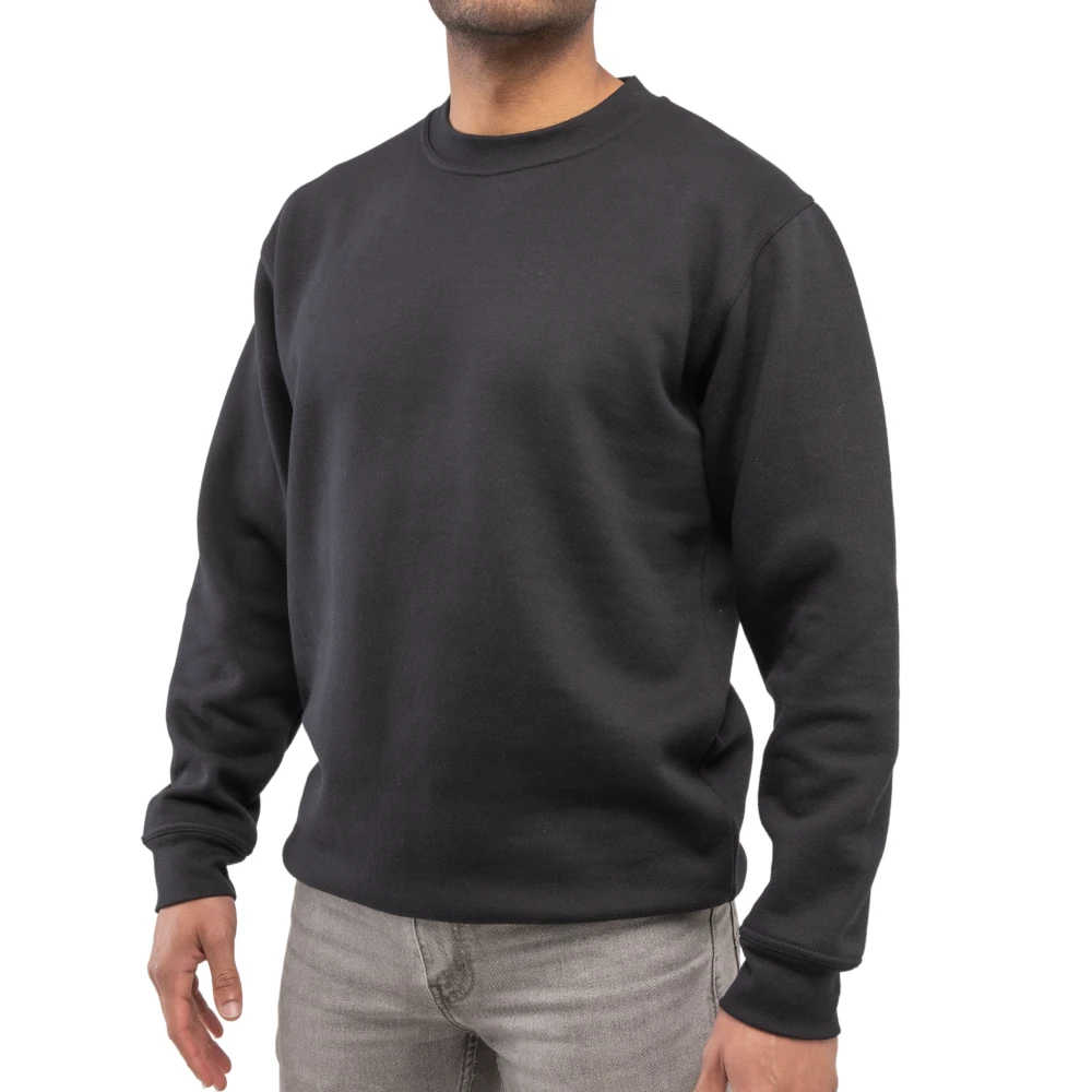 Black Sweatshirt 300gsm Poly Cotton