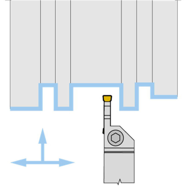 GTE-External Grooving Holder - Sch 1
