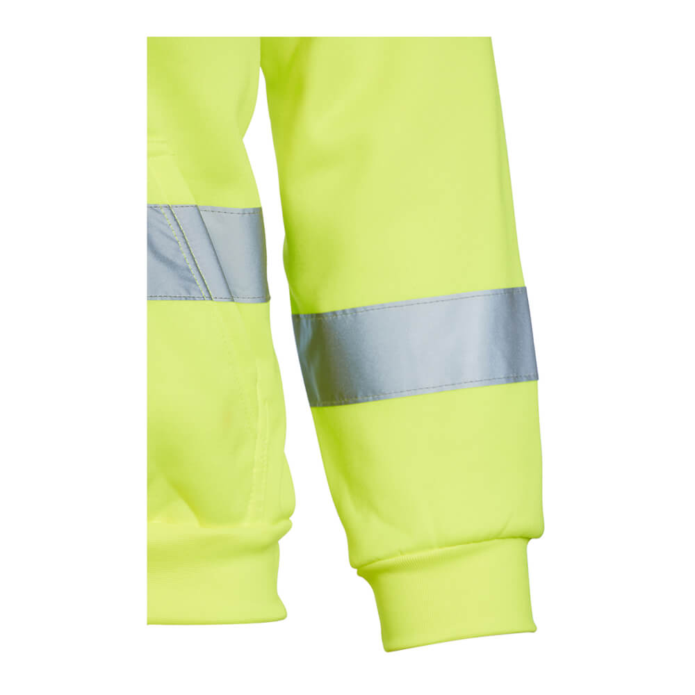 Hi-Vis Yellow Hoodie EN20471 Class 3 - cuff