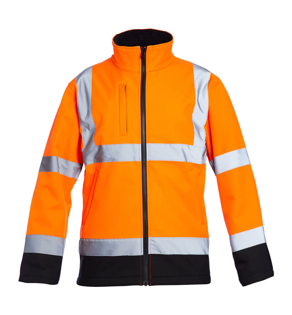 Hi-Vis Soft Shell Jacket Orange EN20471 Class 3