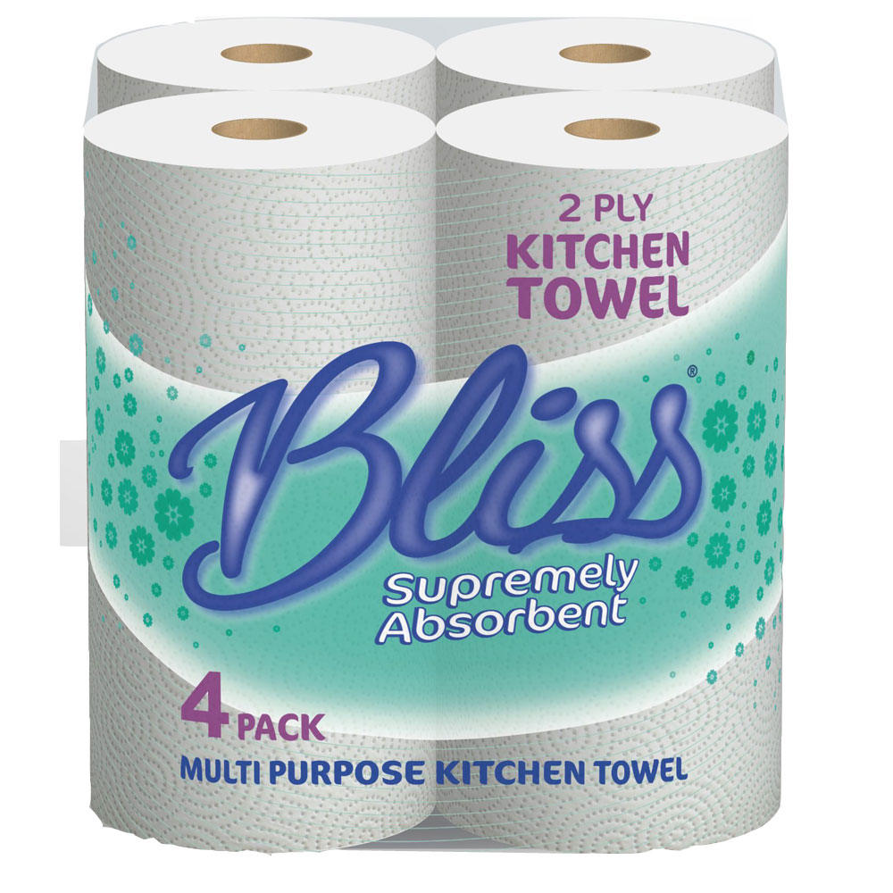 Kitchen Roll Bliss 2 ply (4 Pack)