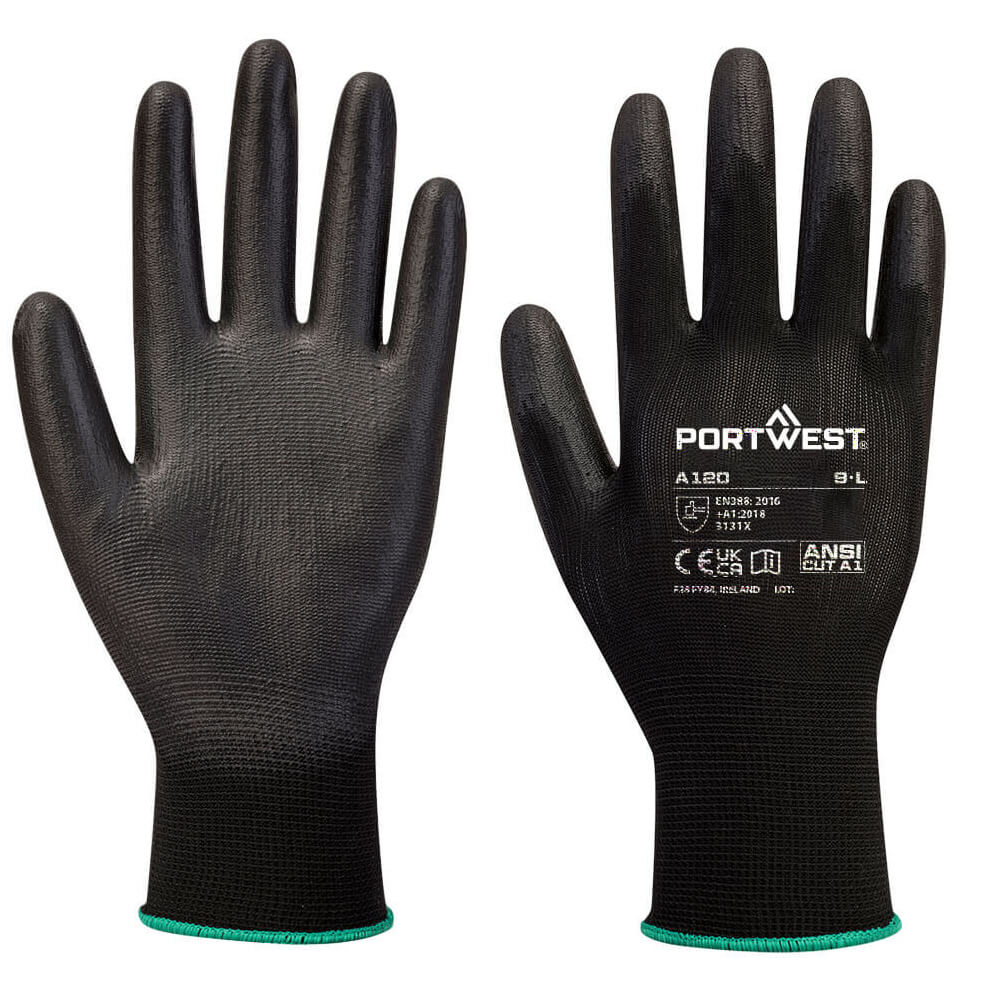 Portwest A120 Grip 13 PU Palm Glove – Lightweight Precision Work Gloves