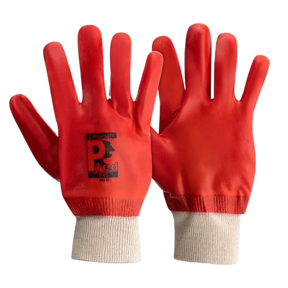 PVC Knit Wrist Gloves – Lightweight Work Gloves