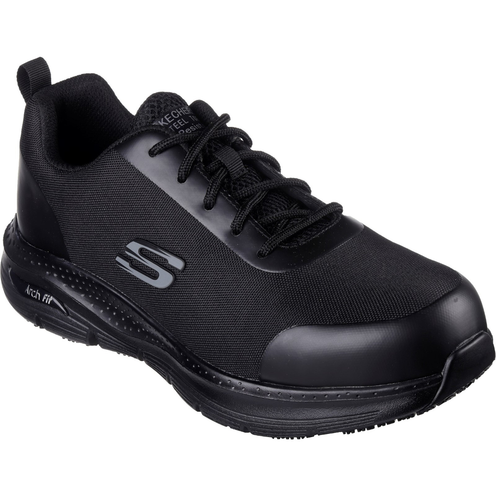 Skechers Arch Fit SR Ringstap Safety Trainers - Slip-Resistant Work Shoes UK