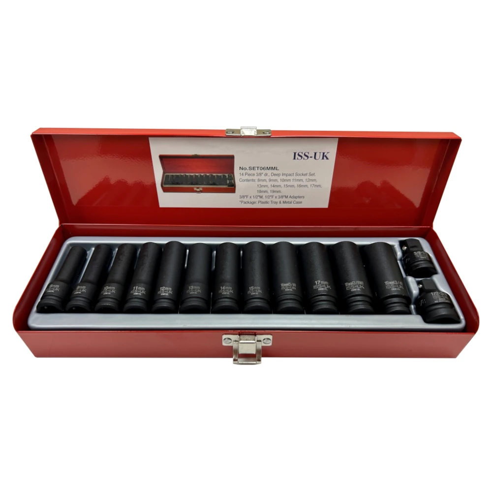 3/8 Square Drive Deep Impact Socket Set - 8mm to 19mm - SET06MML