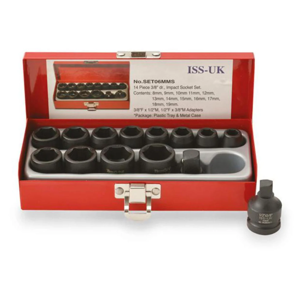 3/8 Square Drive Impact Socket Set - 8mm to 19mm - SET06MMS