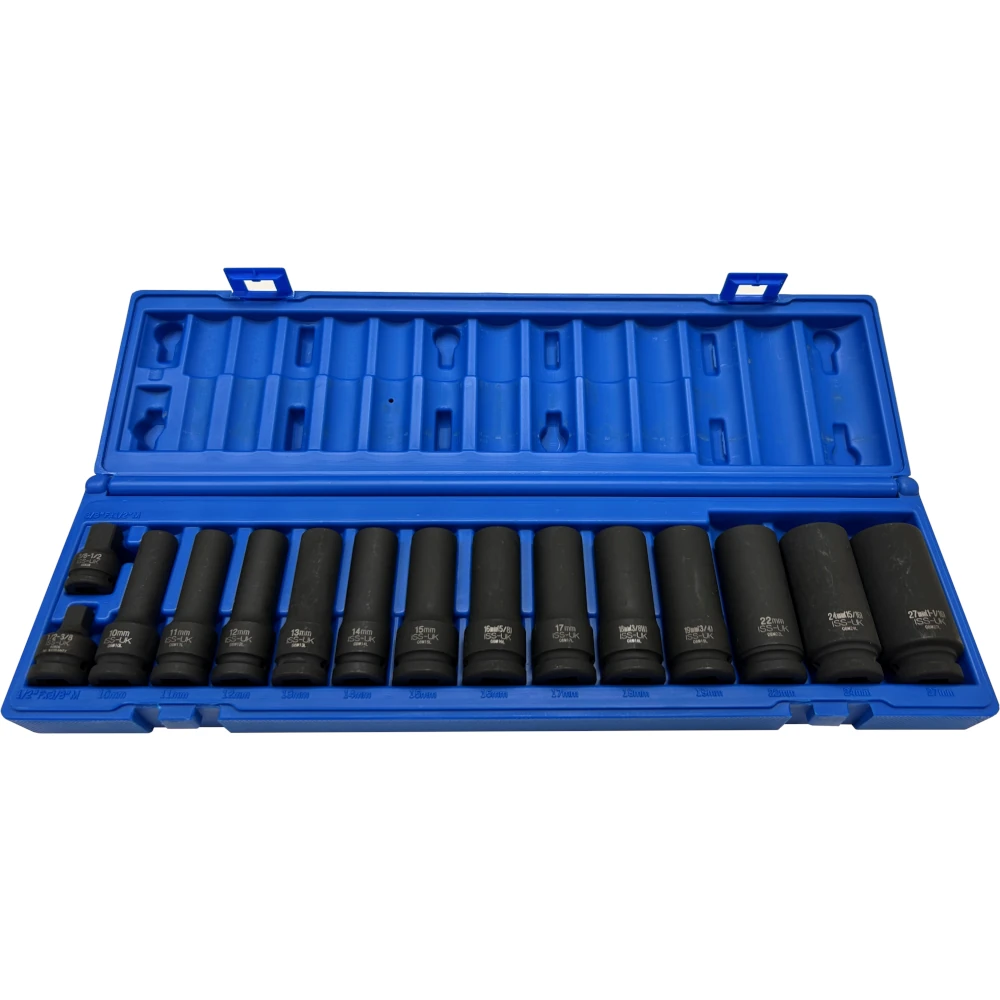 1/2 Square Drive Deep Impact Socket Set - 10mm to 27mm - SET08MML
