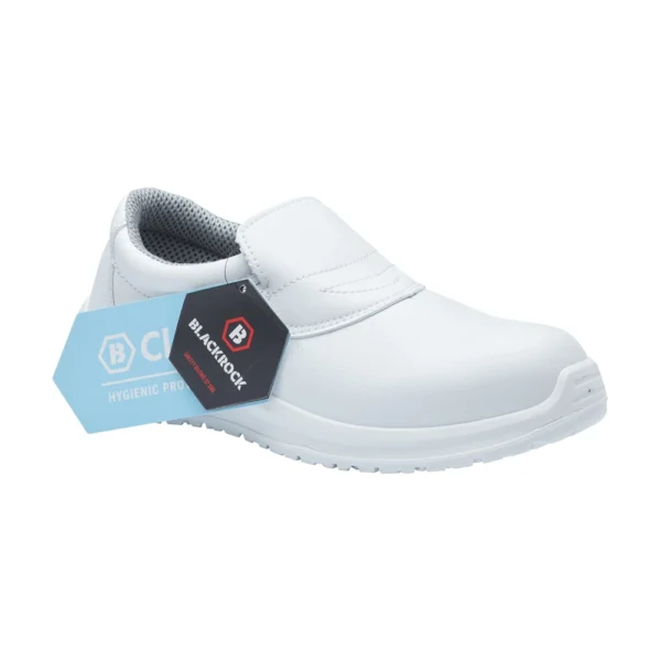 Blackrock SRC04 Hygiene Slip-on Shoe - White S2 labelled