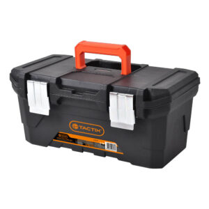 TACTIX 16ins PLASTIC TOOL BOX WITH TOTE TRAY