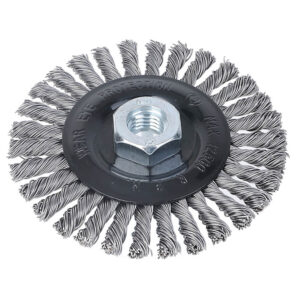 TACTIX KNOTTED WIRE WHEEL BRUSH - M14x2 THREAD