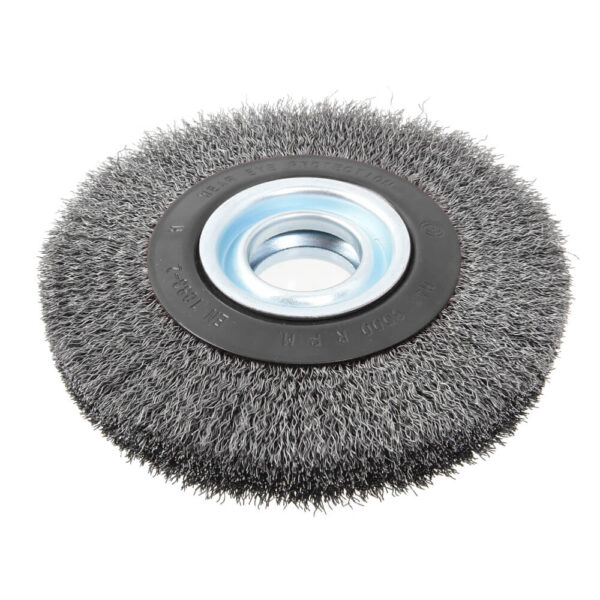 TACTIX ROTARY STEEL WIRE BRUSH CRIMPED 32mm BORE