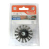 TACTIX KNOTTED WIRE WHEEL BRUSH 75mm - 6mm ROUND SHANK