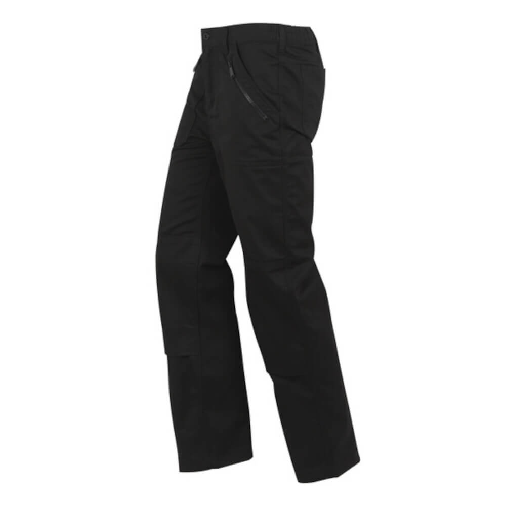 Action Work Trousers – Stretch Polycotton, Water Repellent - Black - TRJ600