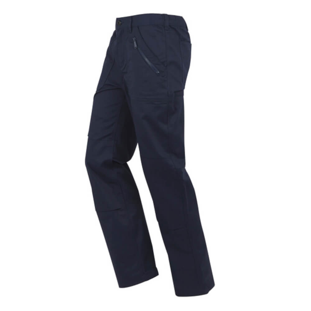 Action Work Trousers – Stretch Polycotton, Water Repellent - Navy - TRJ600