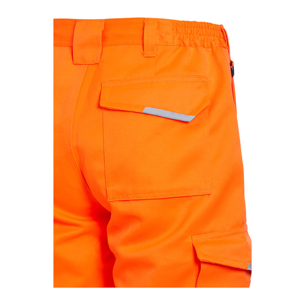 Hi-Vis Combat Trousers (Reg Leg) Orange EN20471 Class 1 - rear pocket