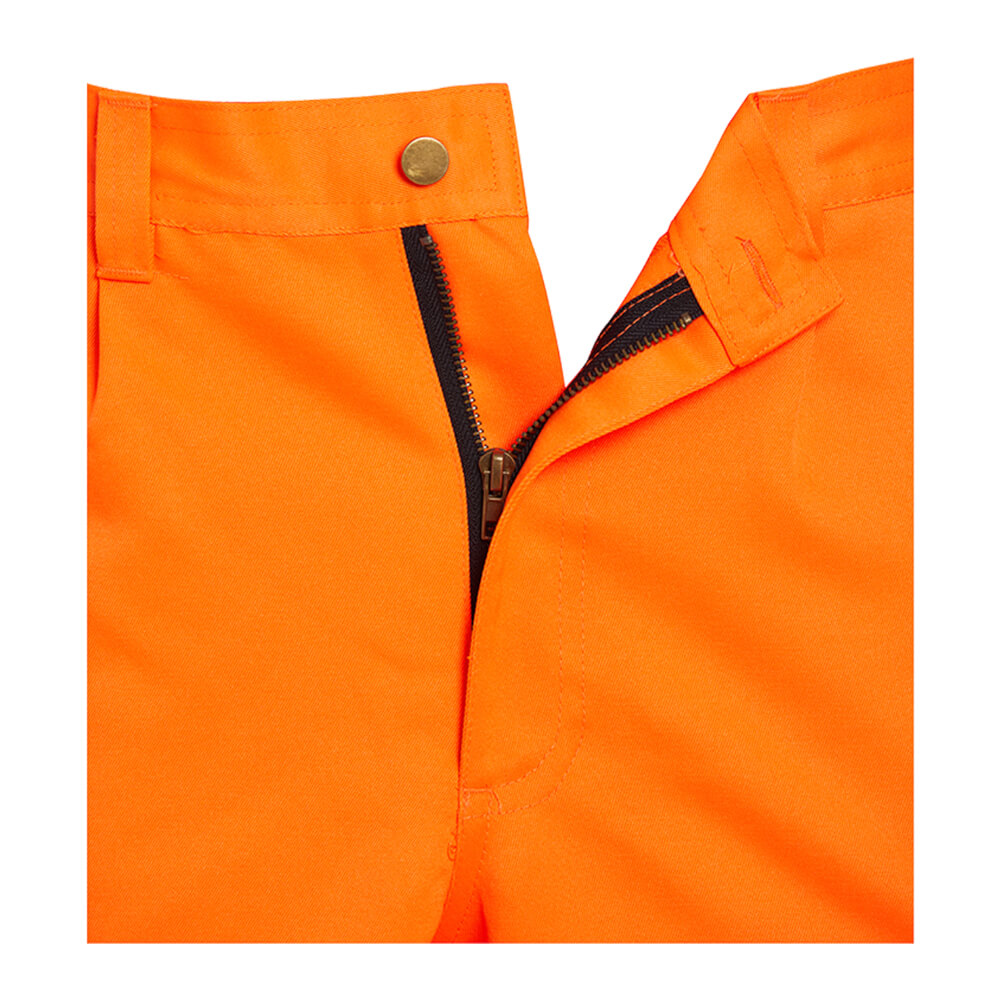 Hi-Vis Combat Trousers (Reg Leg) Orange EN20471 Class 1 - zip