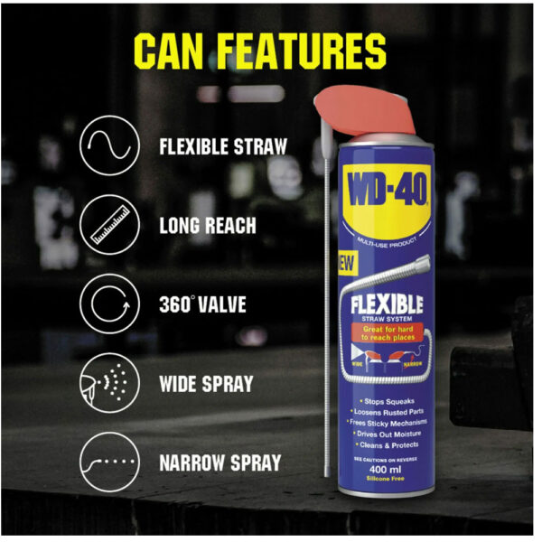 WD40 Flexi can features